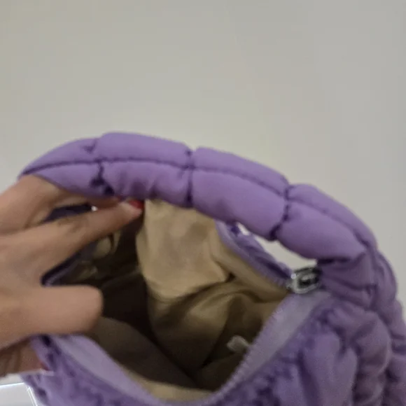 Purple Quilted Handbag - Picture 2 of 2